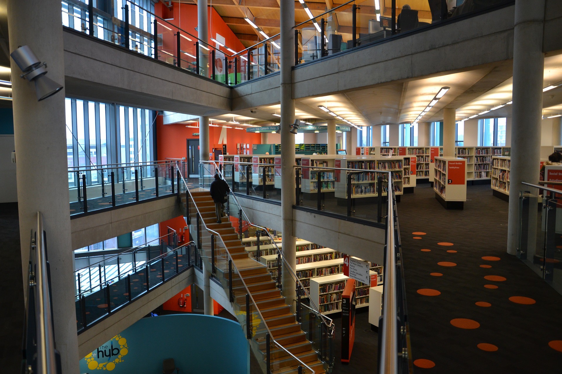 large library view